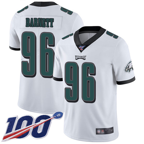 Men Philadelphia Eagles 96 Derek Barnett White Vapor Untouchable NFL Jersey Limited Player Season